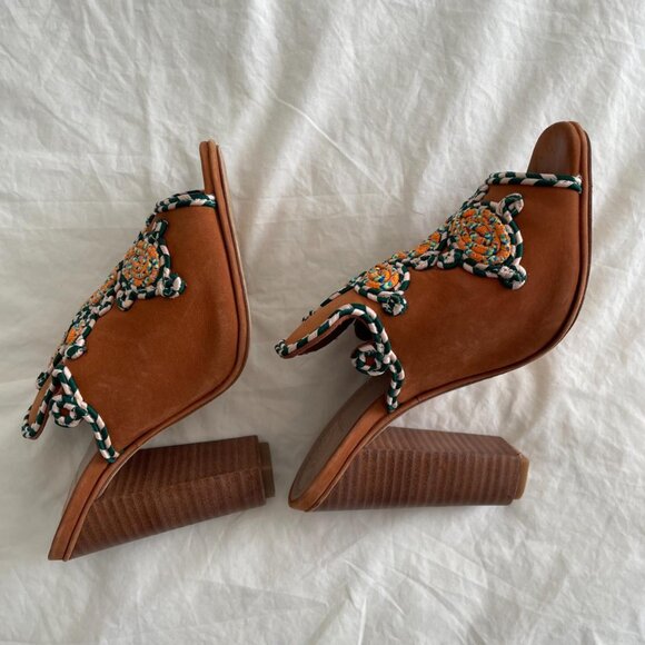 Tory Burch Open Toe 'Palisade' Mules (sz 5.5) - Picture 3 of 8